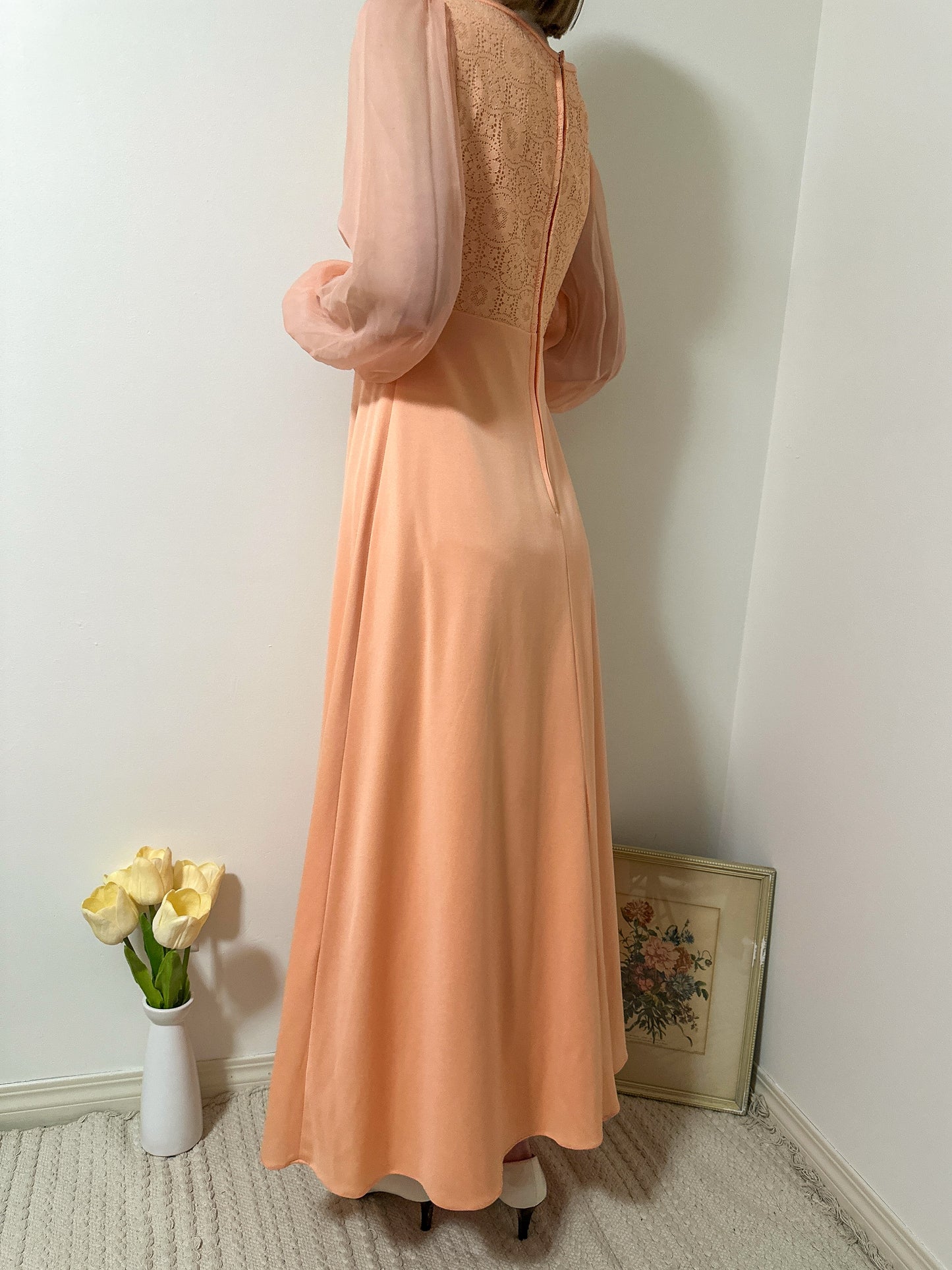 Vintage x Peach Dress Set (S/M)