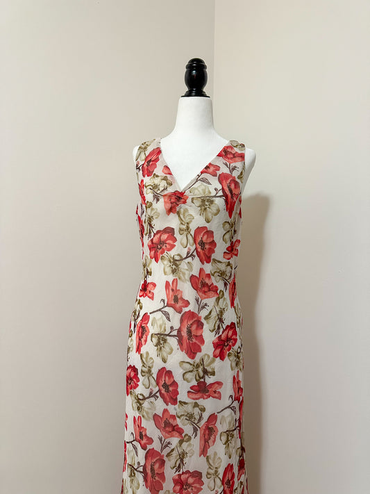 Vintage x Jonathan Martin Floral Midi Dress (M)