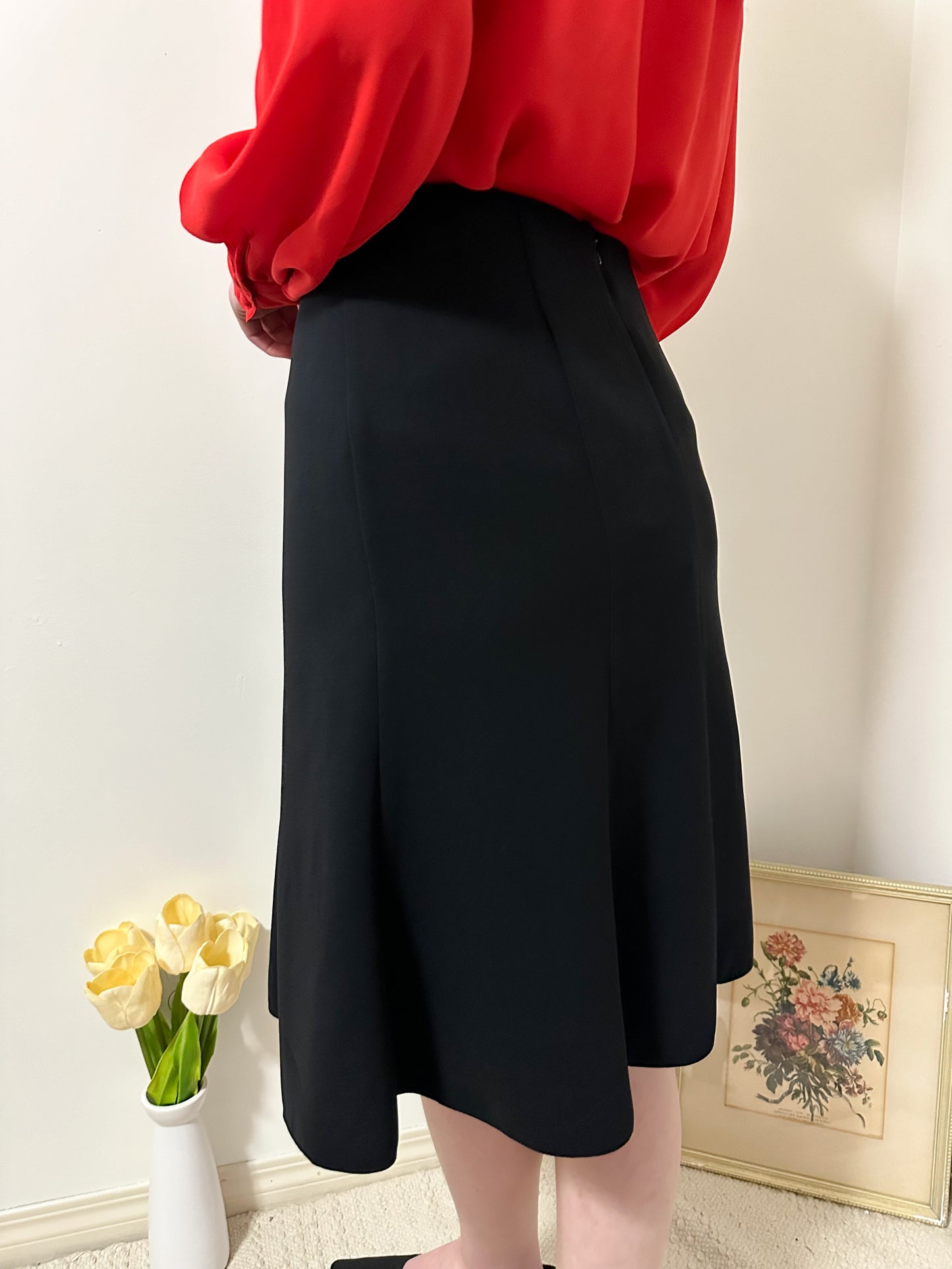 Vintage x Laura Black Skirt (M)