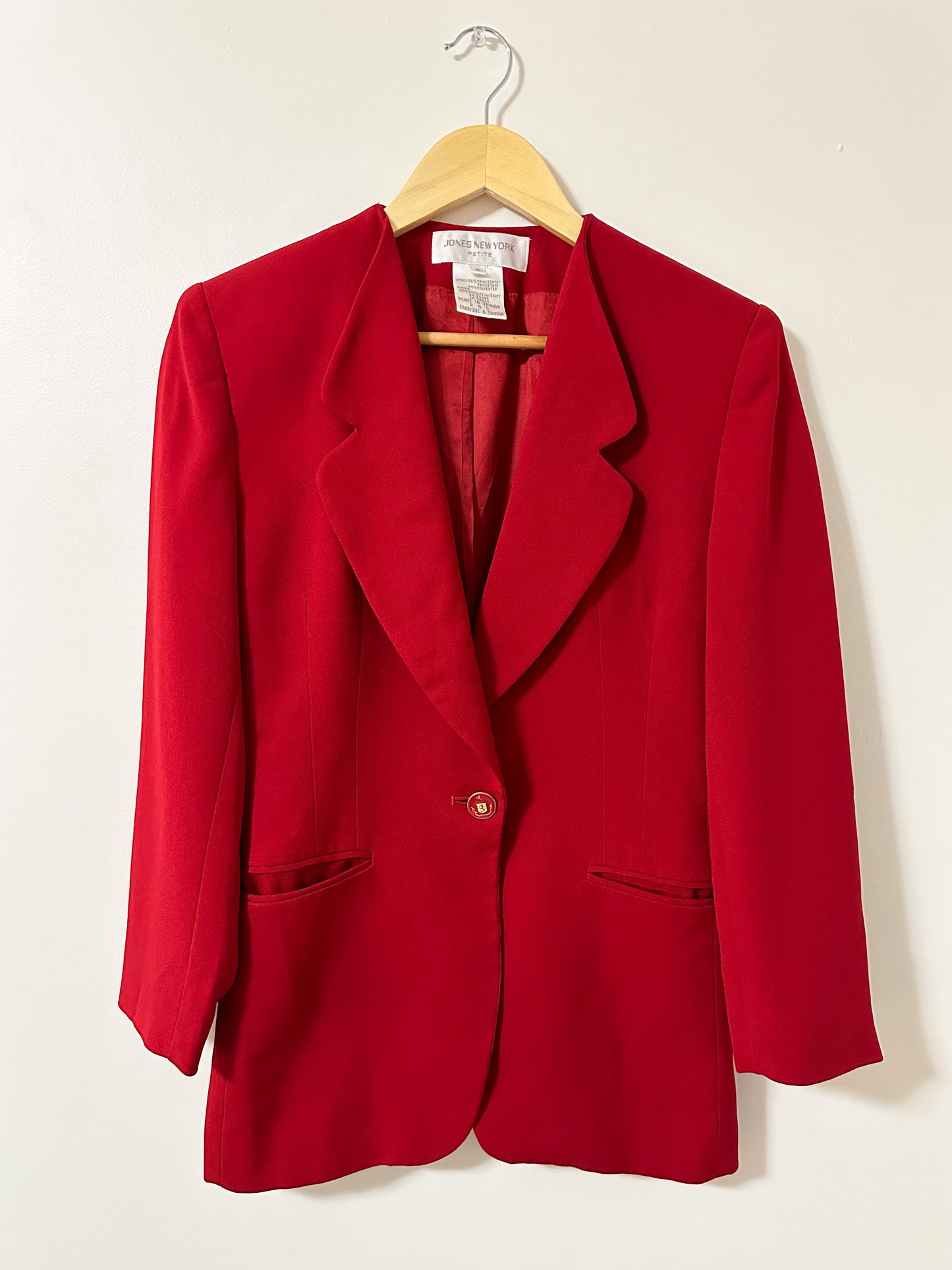 Vintage x Jones New York Red Blazer (M)