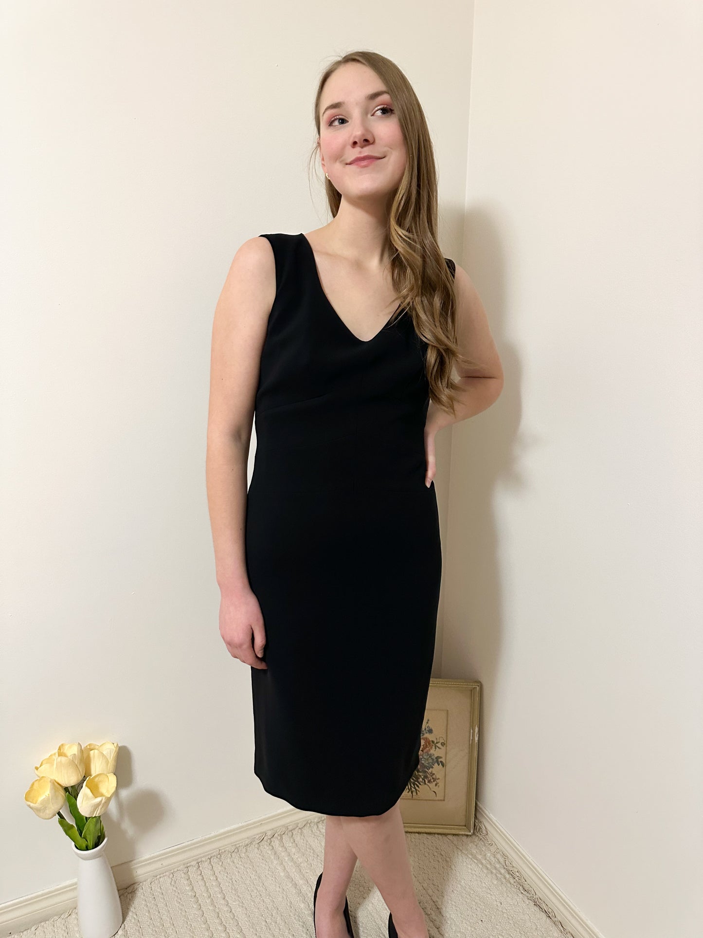 Vintage x Talbots Black Dress (M)