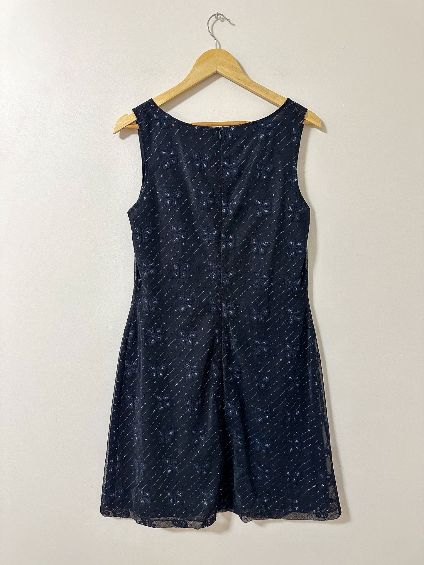 Vintage x Navy Butterfly Dress (L)