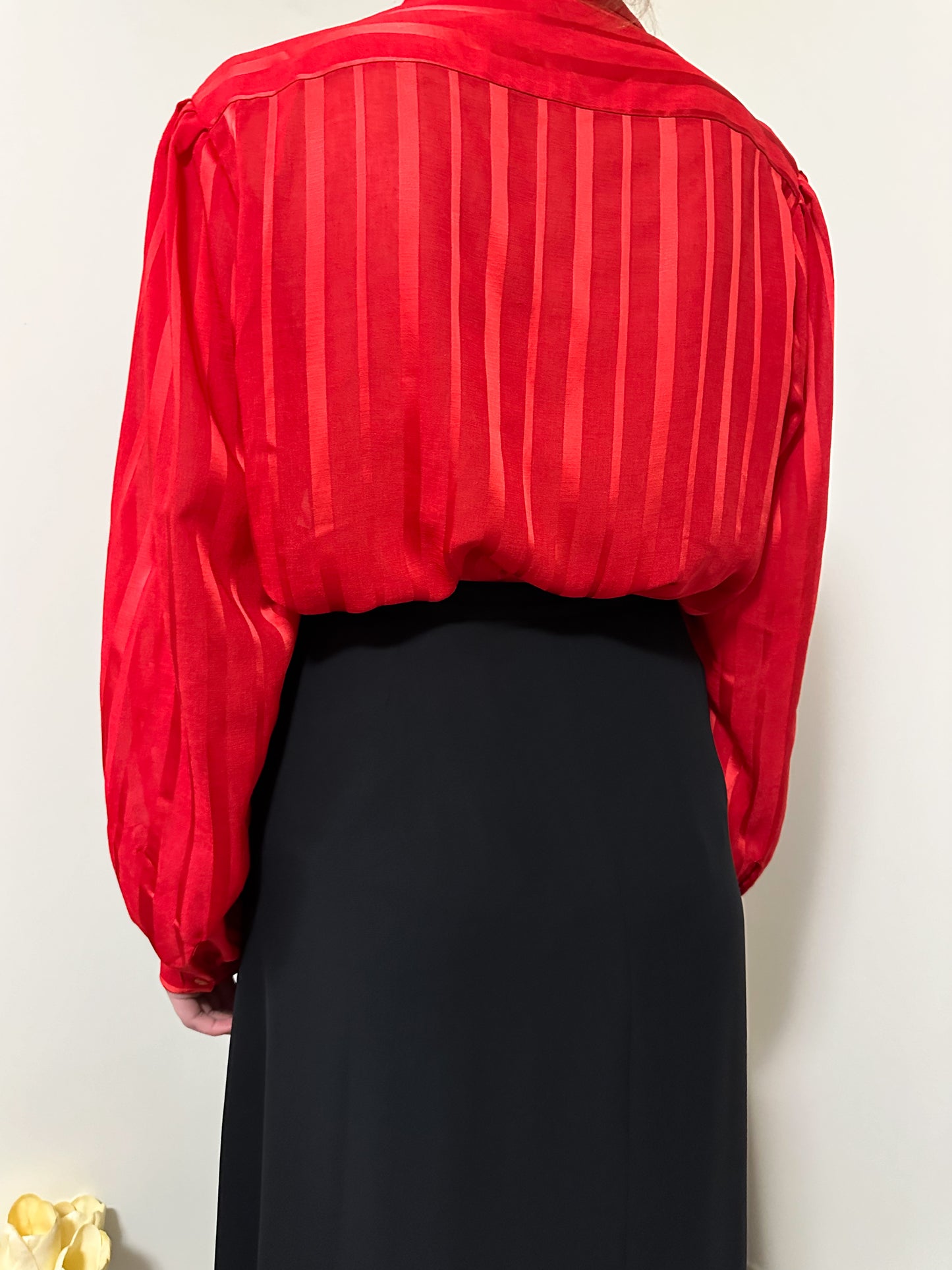 Vintage x Liz Moody Red Striped Blouse (2X)