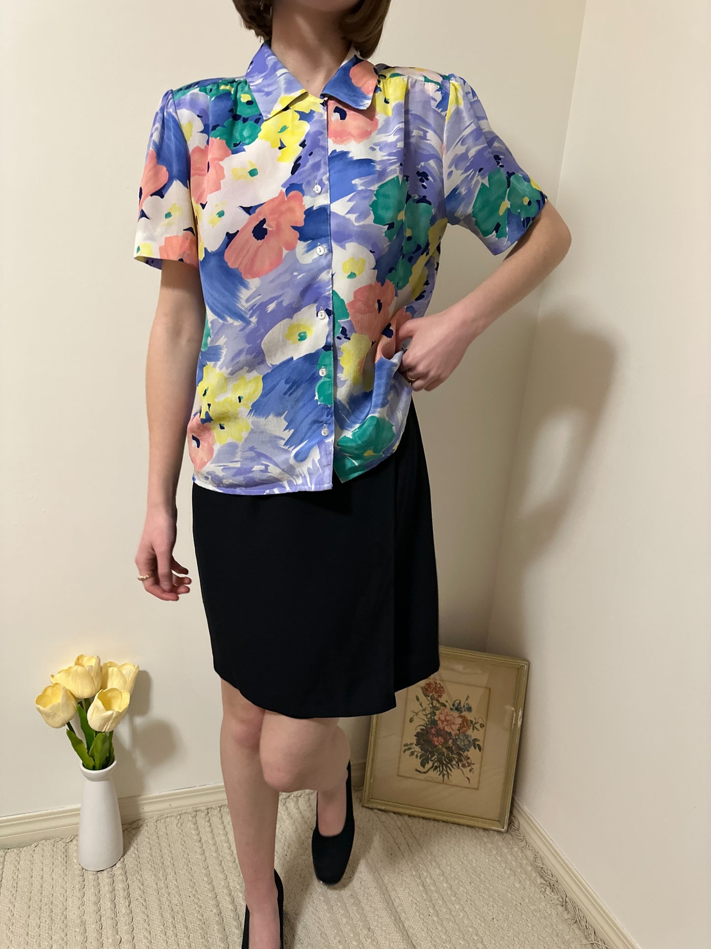 Vintage x Style Rite Floral Blouse (M/L)