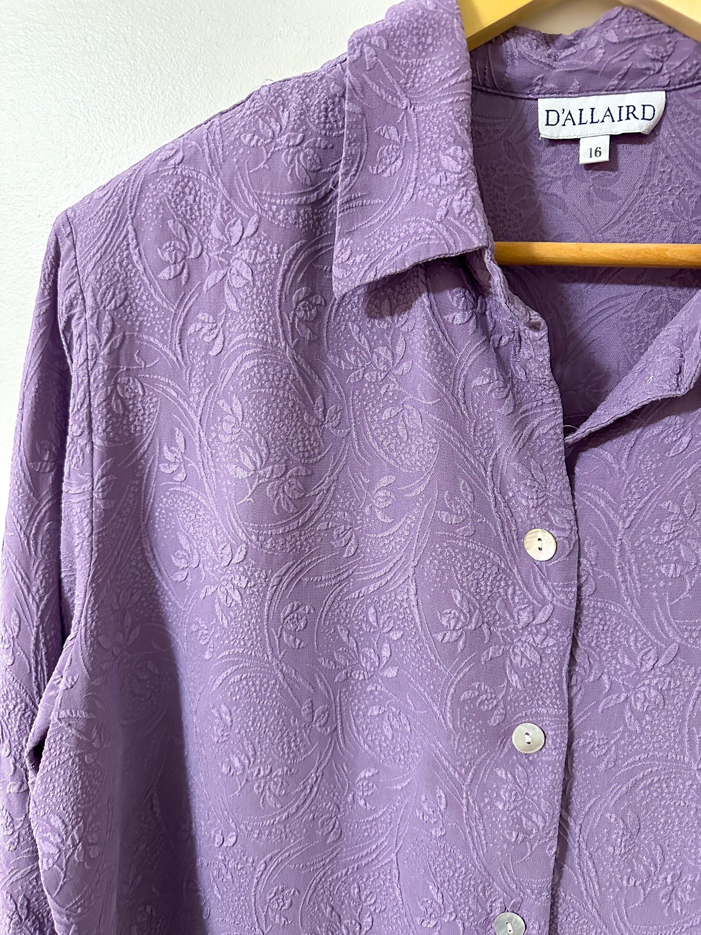 Vintage x Purple Silk Blouse (L/XL)