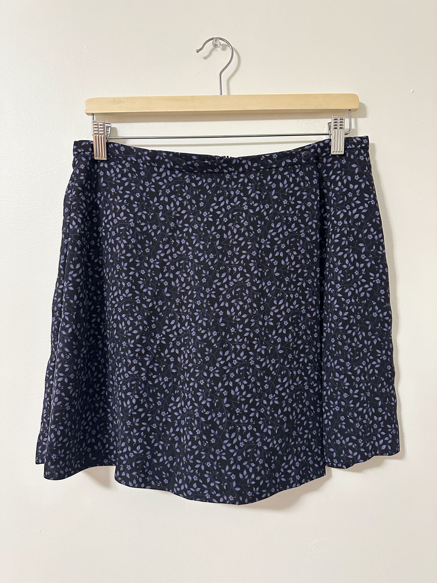 Vintage x Mantles Purple Floral Skort (L)