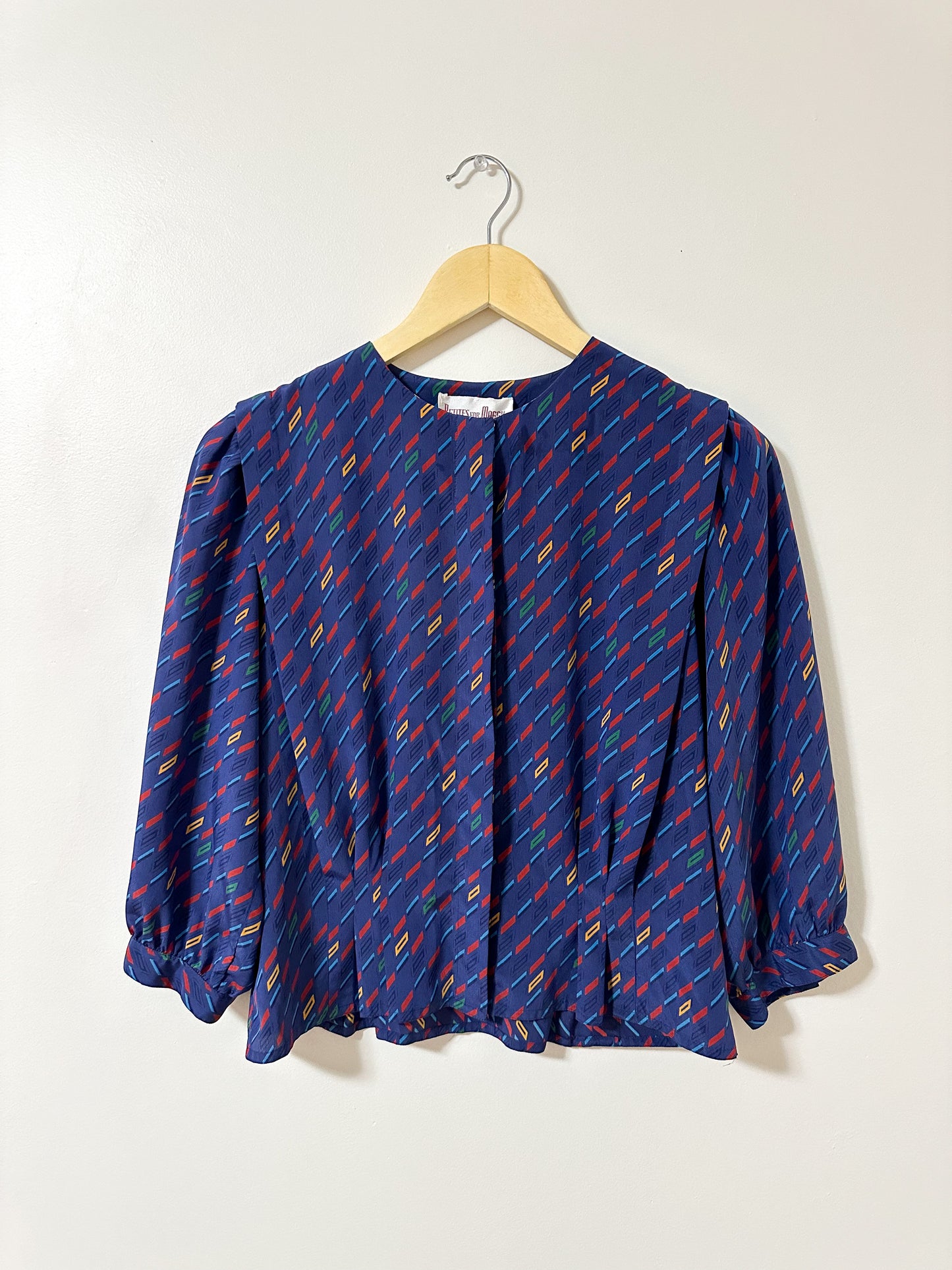 Vintage x Patterned Blouse (M)