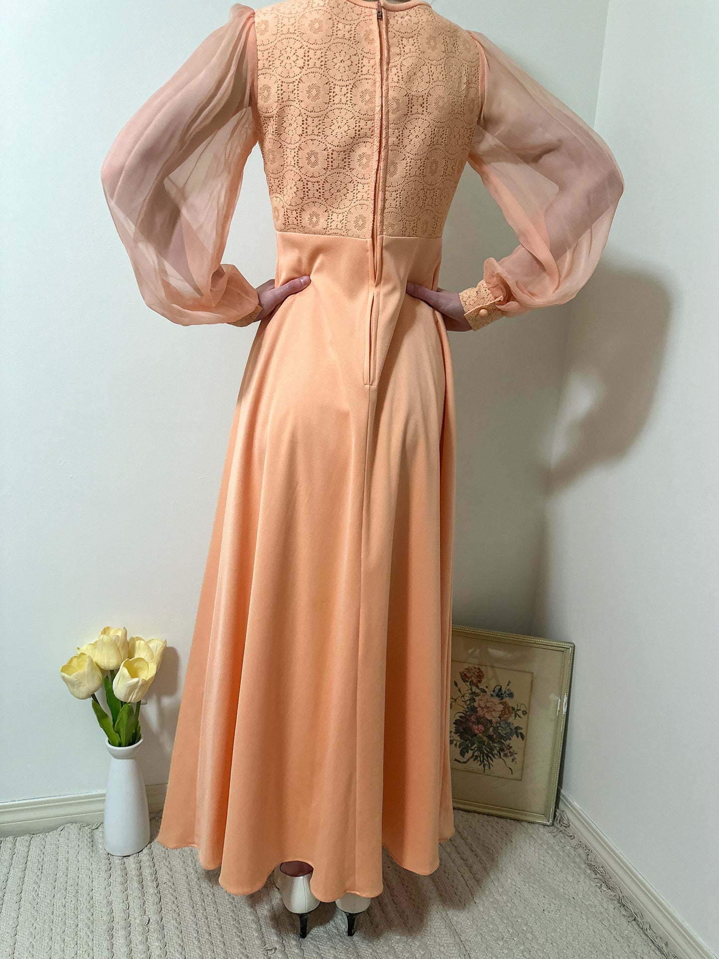 Vintage x Peach Dress Set (S/M)