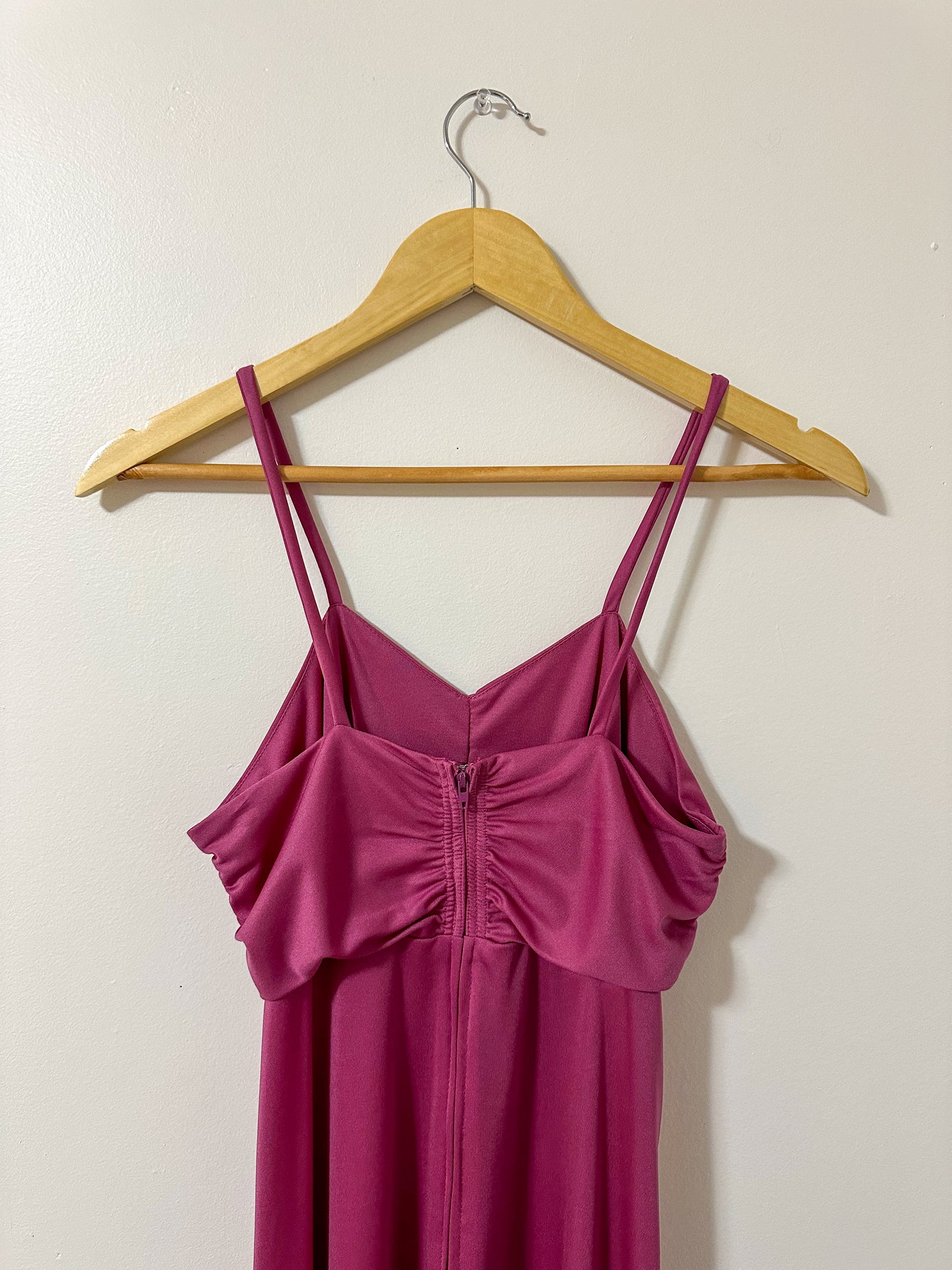 Vintage x Nu-Mode Magenta Maxi Dress (XS)