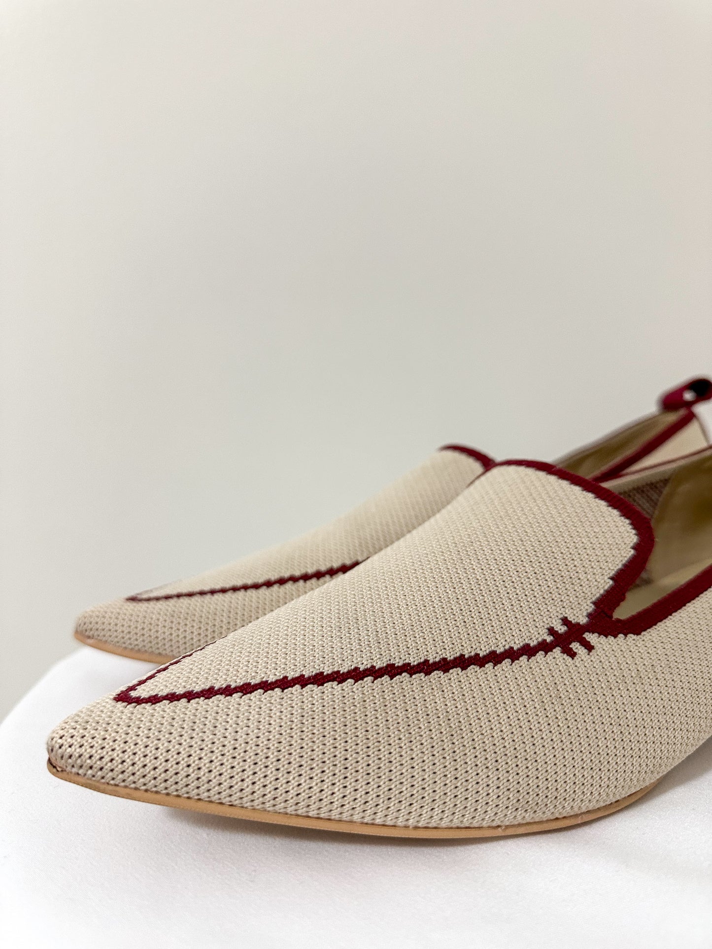 Vivaia Cream + Red Loafers (8)