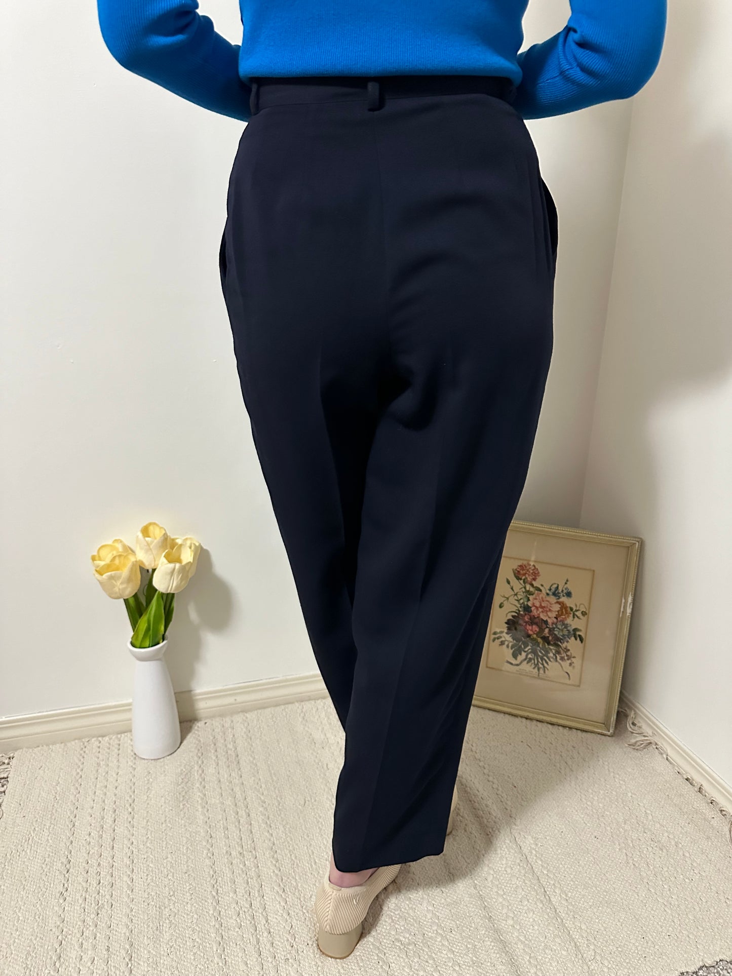 Vintage x Daniel Hechter Navy Trousers (M)