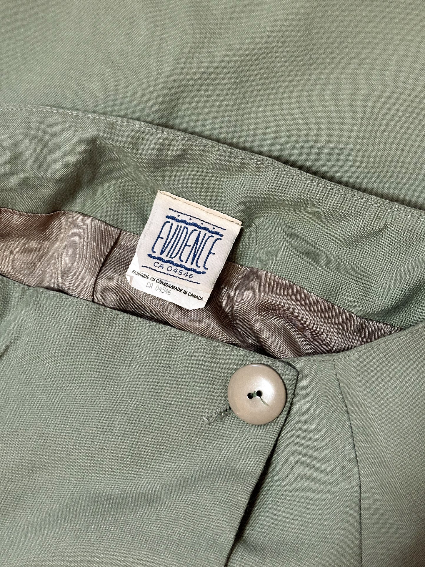 Vintage x Sage Green Skirt (S)