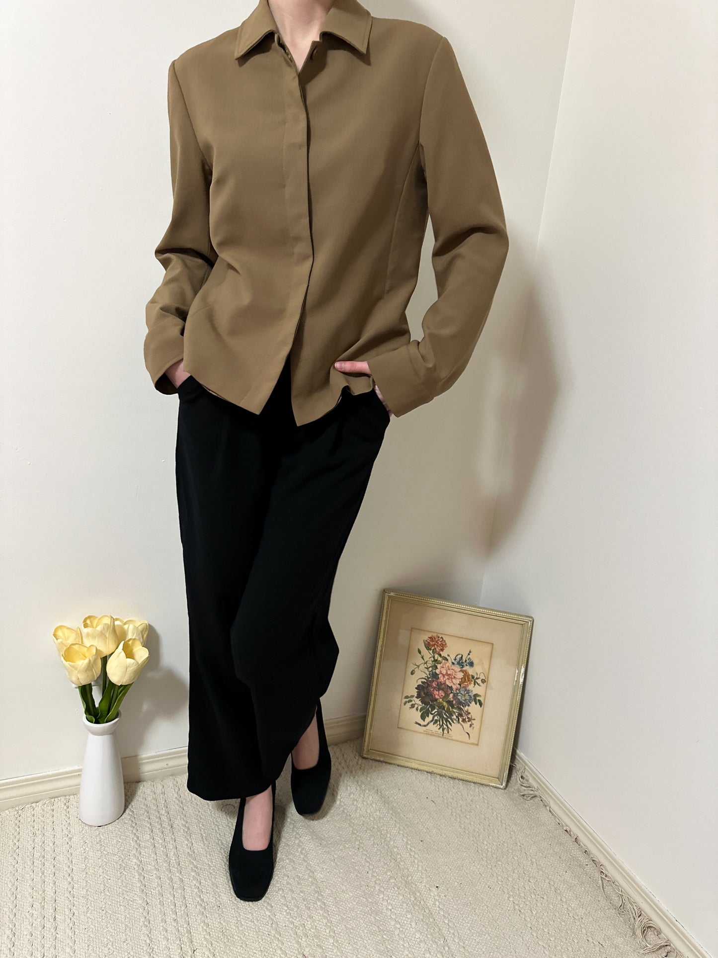 Vintage x Femme De Carriere Brown Blazer (L)