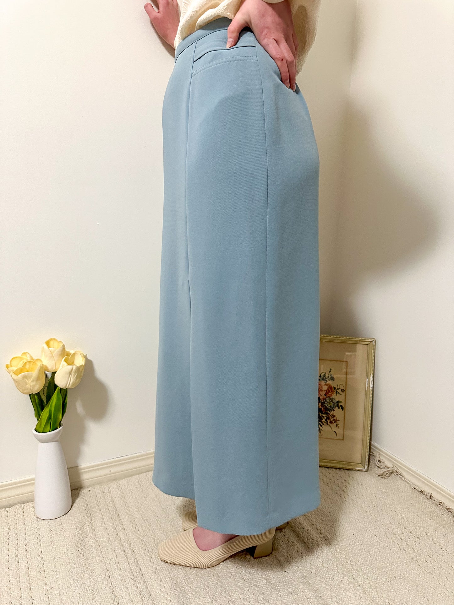 Vintage x Blue Maxi Skirt (M)