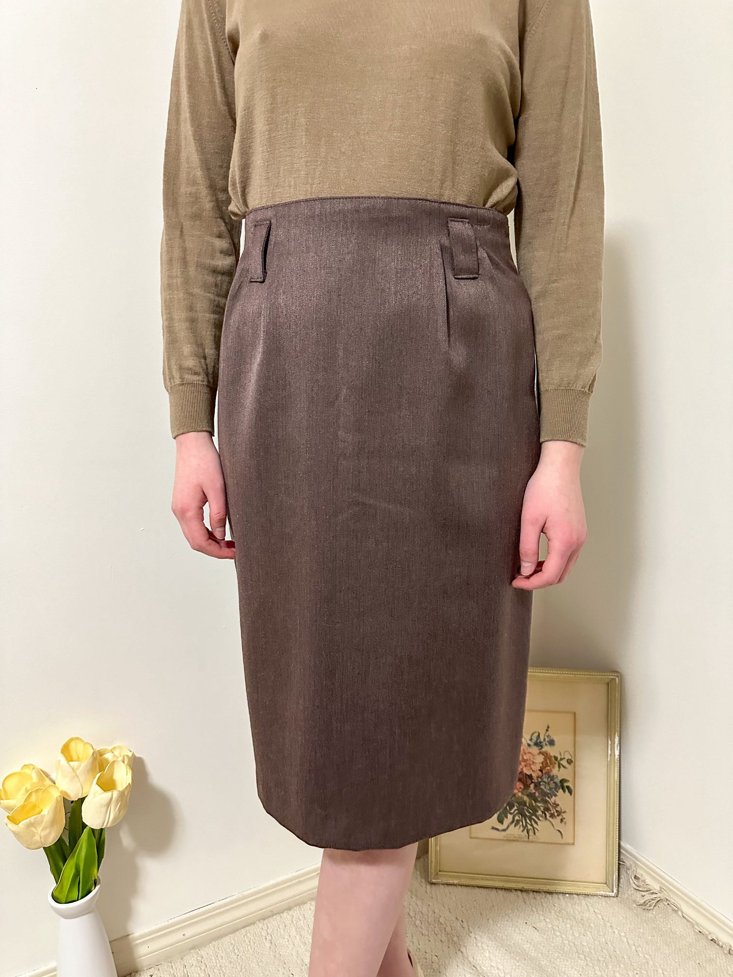 Vintage x NWT Functionals Brown Skirt (M)