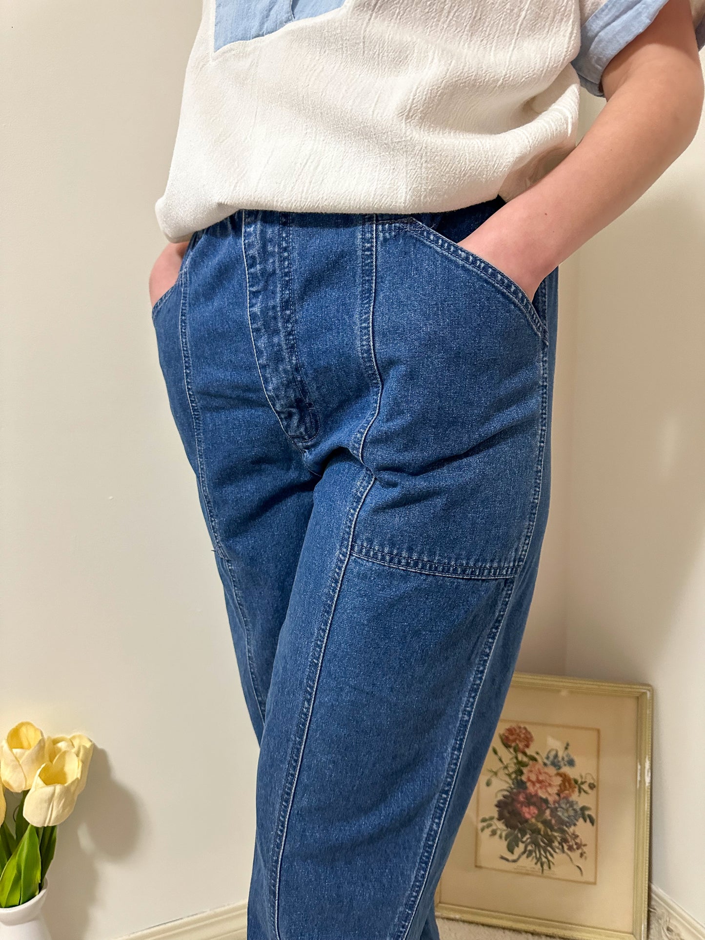 Vintage x FairSet Dark Blue Denim Pants (M)