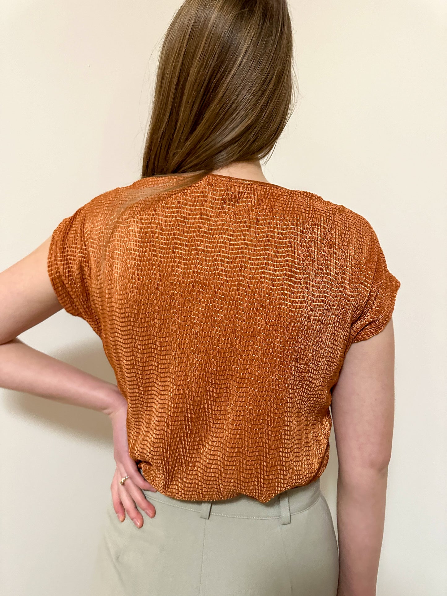 Vintage x Lana Lee Golden Orange Top (M)