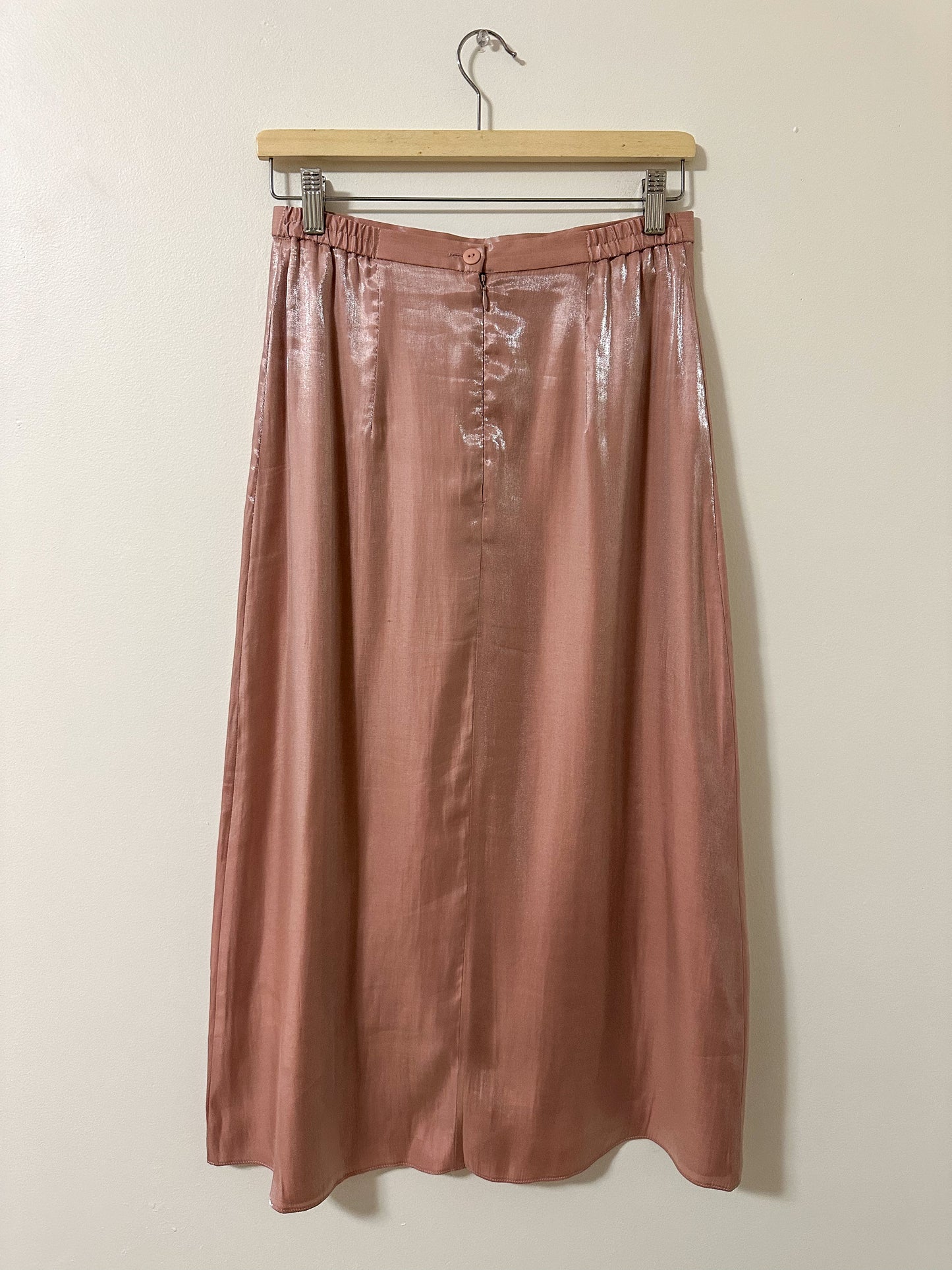 Vintage x Oblique Blush Pink Midi Skirt (M)