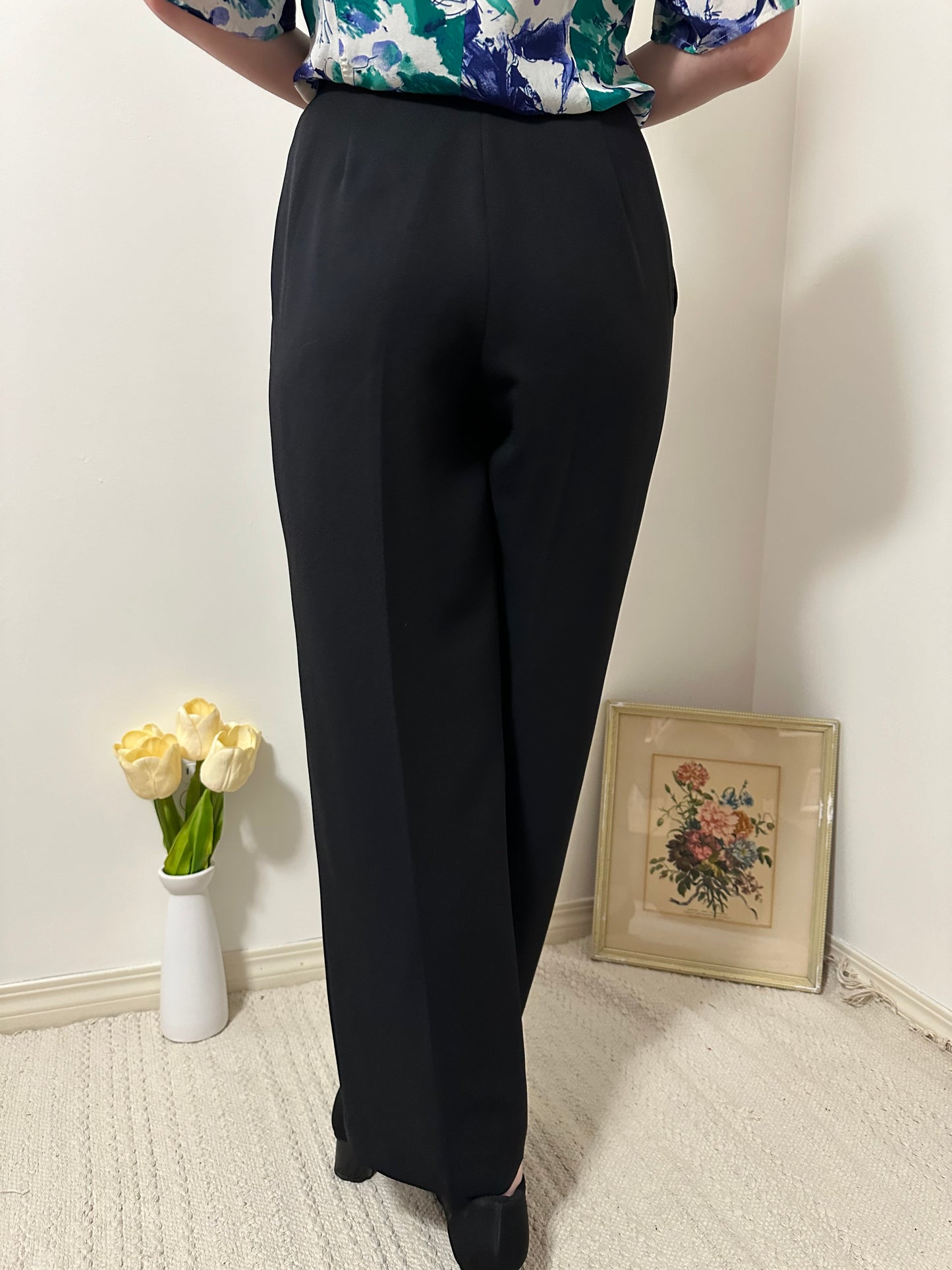 Vintage x Evan Picone Black Trousers (M)