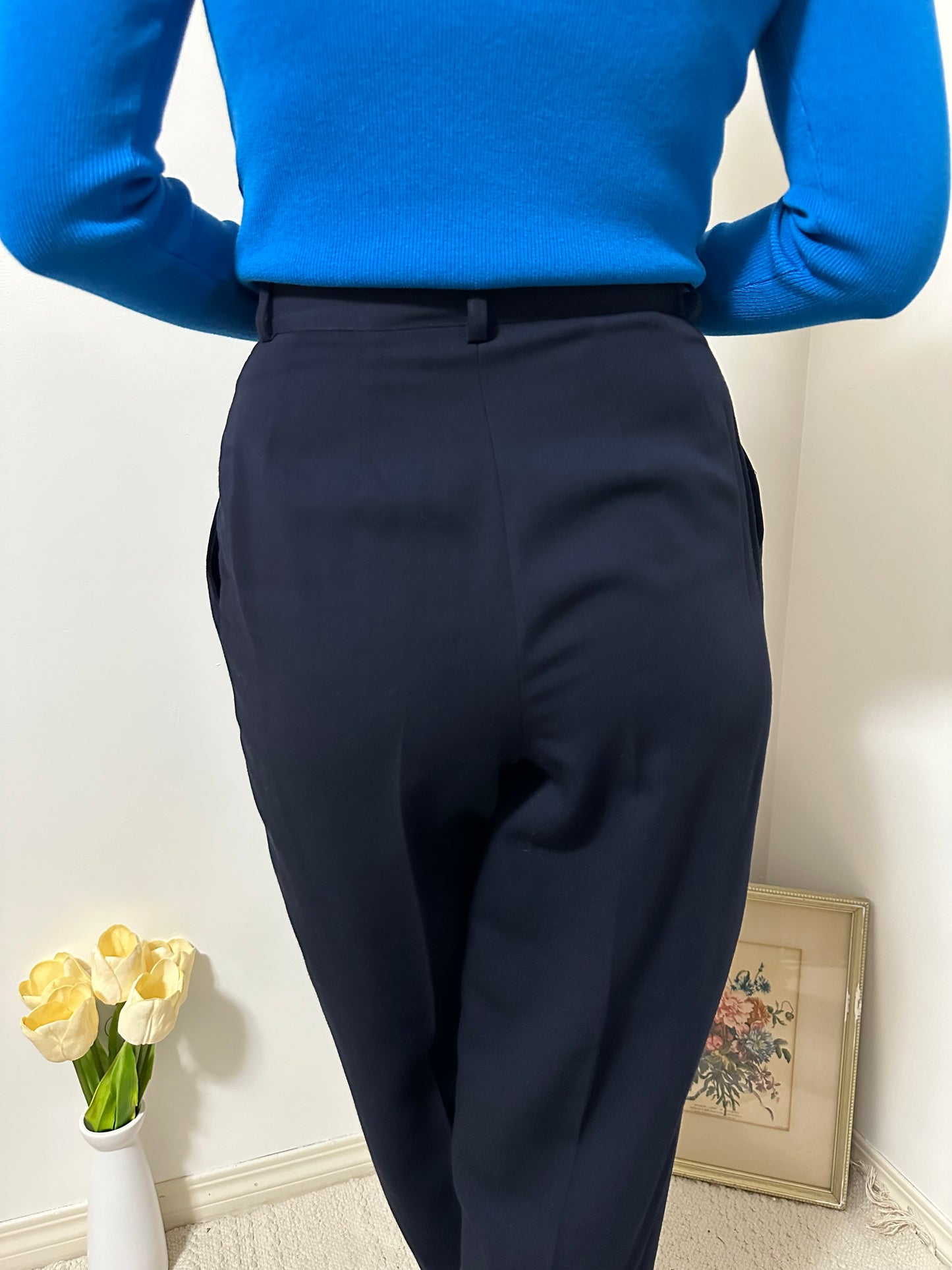 Vintage x Daniel Hechter Navy Trousers (M)