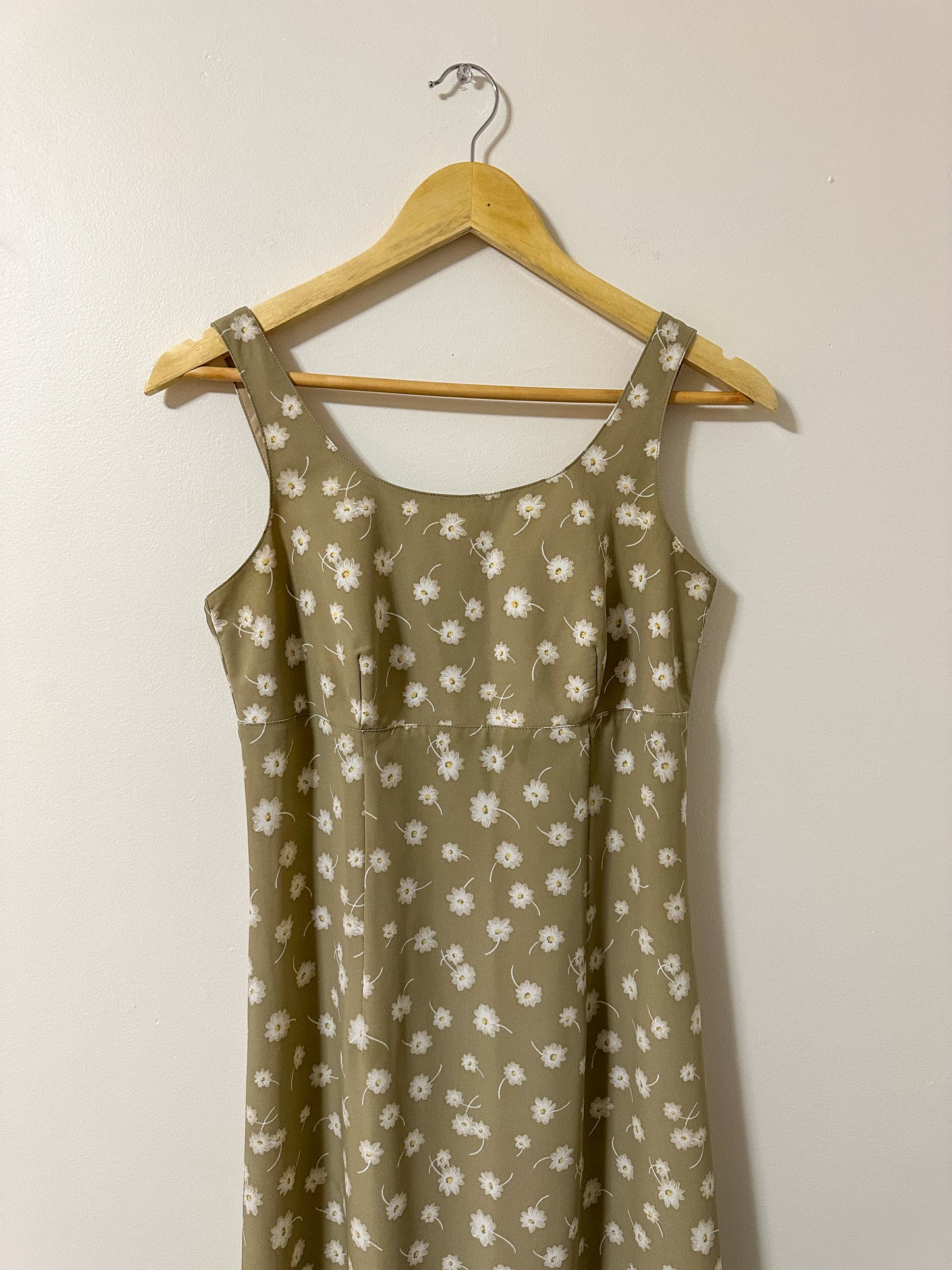 Vintage x Jacob Beige Floral Dress (XS/S)