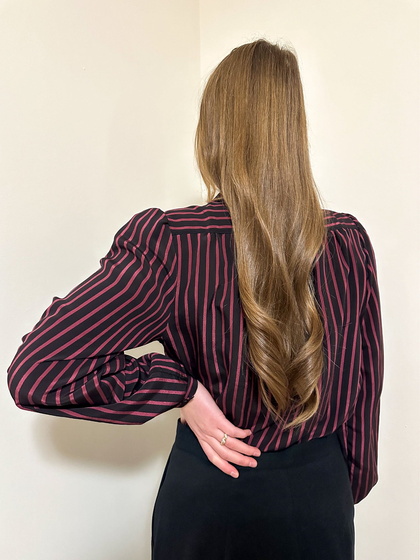 Vintage x Ingenue Striped Blouse (M/L)