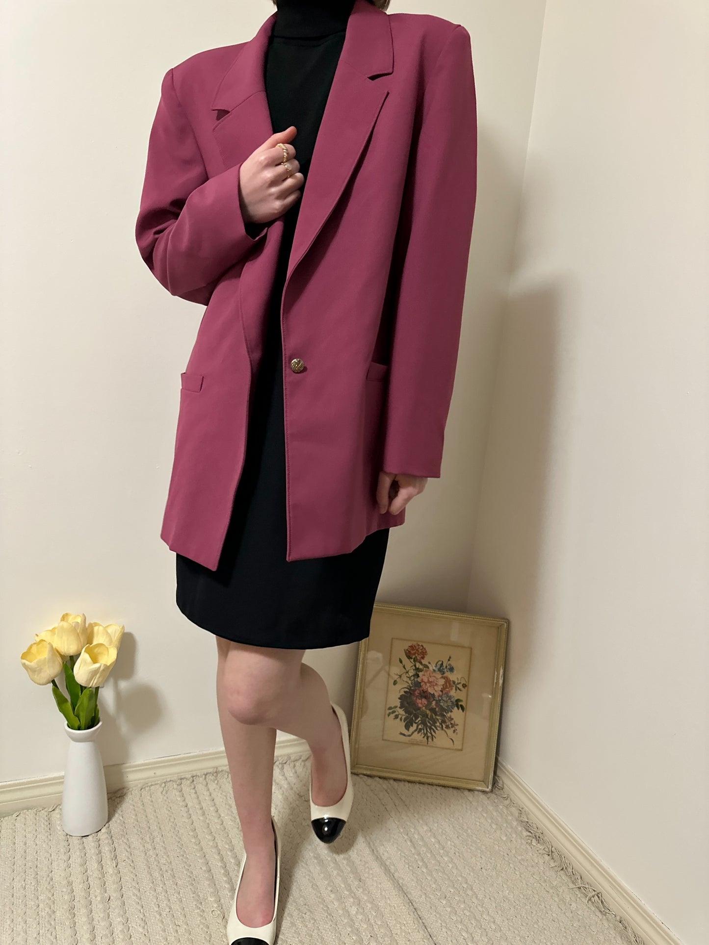 Vintage x TanJay Magenta Blazer (XL)