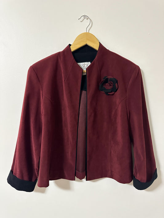 Vintage x Jessica Maroon Short Blazer (S-L)