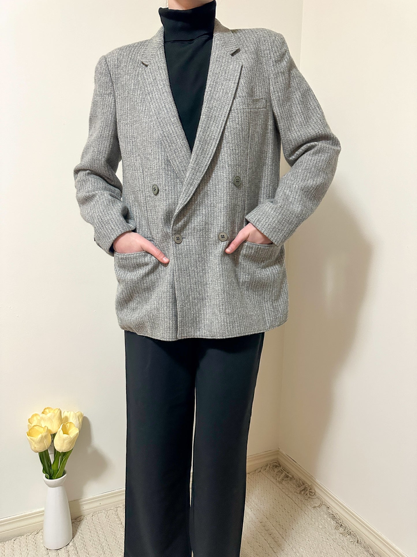 Vintage x Wrangler Grey Blazer (L)