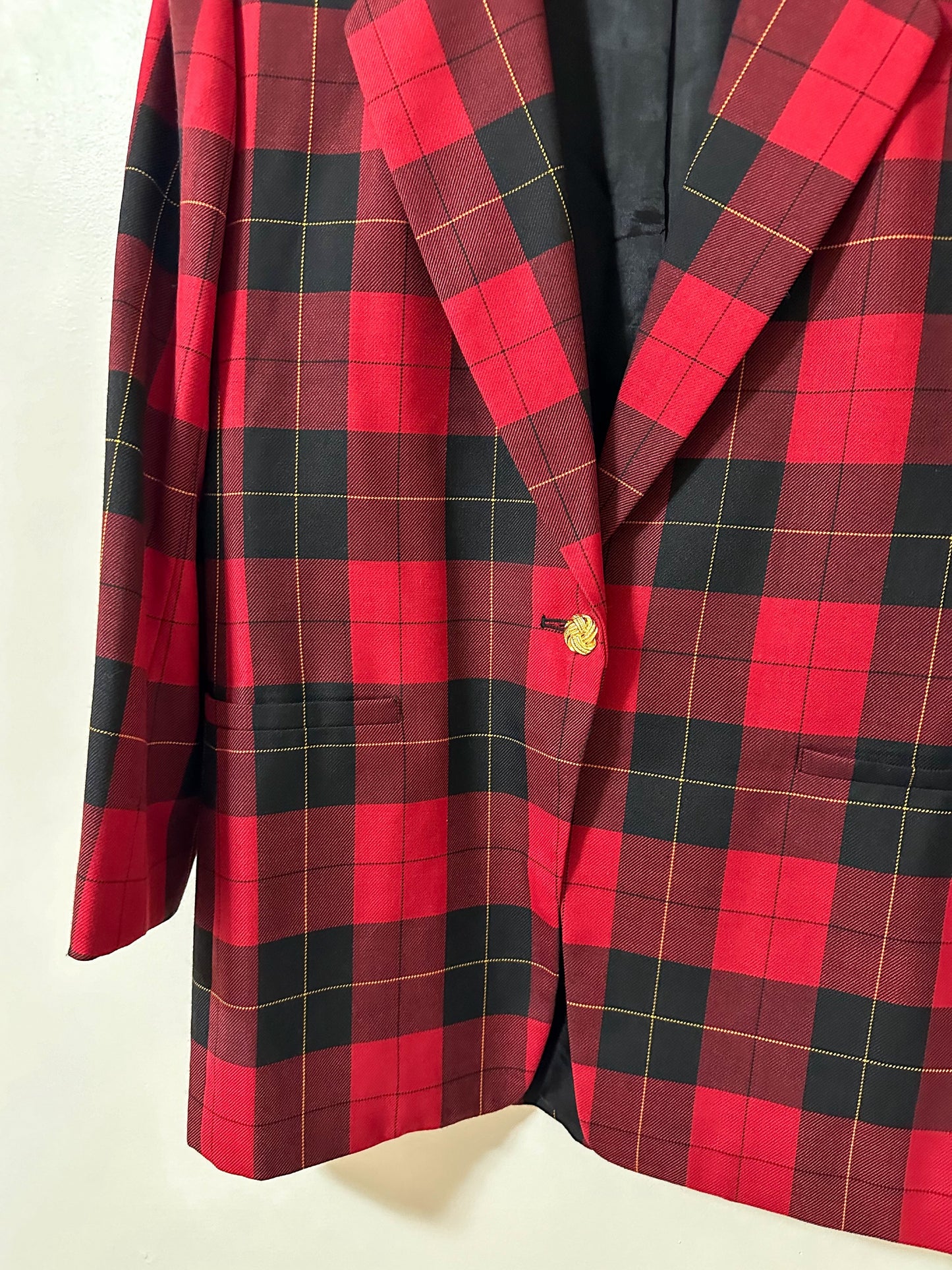 Vintage x Rena Rowan Red Plaid Blazer (XL/2X)