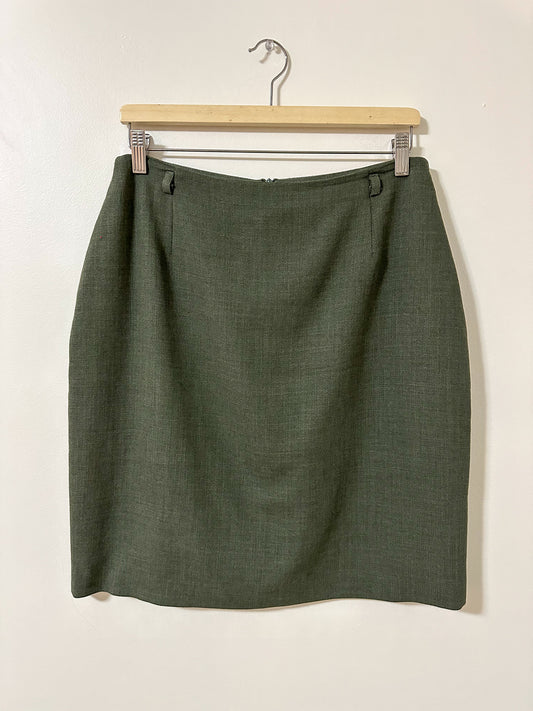 Vintage x Femme De Carriere Wool Skirt (L)