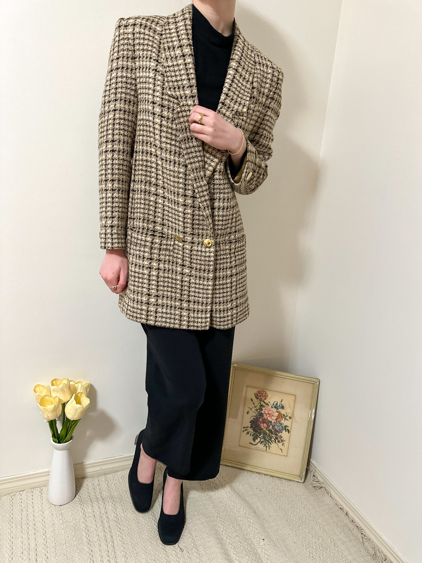 Vintage x Brown Tweed Blazer (M/L)