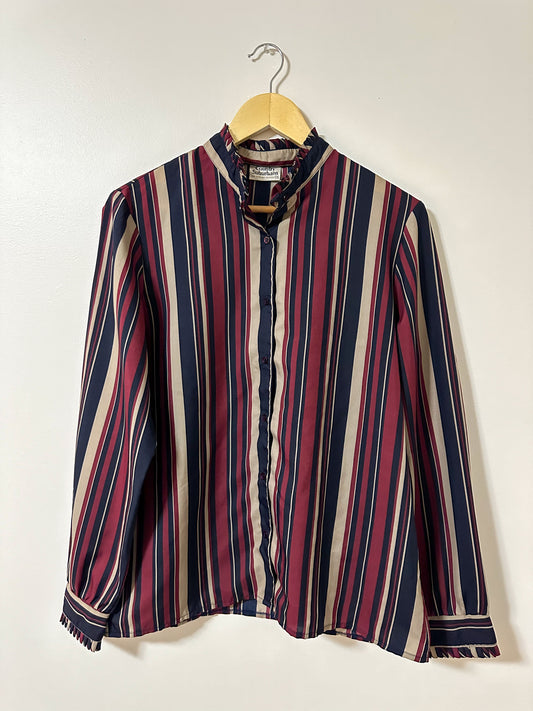 Vintage x Country Suburbans Striped Blouse (L/XL)